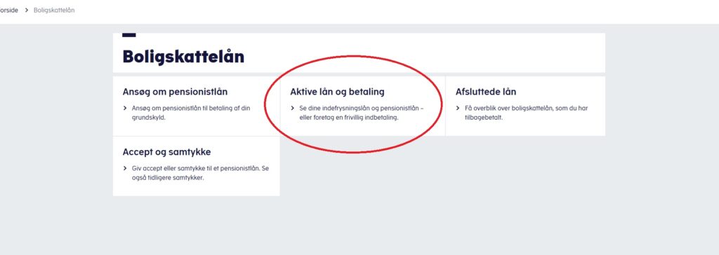 Aktive lån og betaling